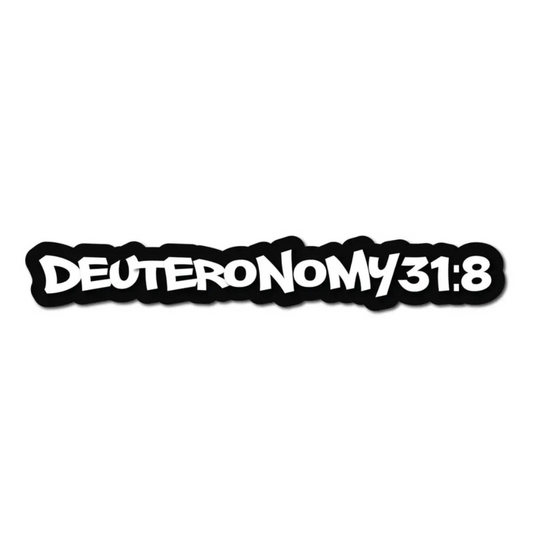 DEUTERONOMY 31.8 HELMET DECAL