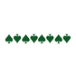 DARK GREEN REFLECTIVE ACE OF SPADE HELMET DECAL 8 PACK