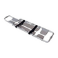 LINE2design Emergency Medical Scoop Stretcher, Adjustable Length with Two Black Safety Straps