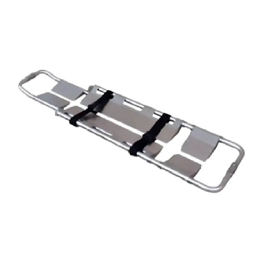 LINE2design Emergency Medical Scoop Stretcher, Adjustable Length with Two Black Safety Straps