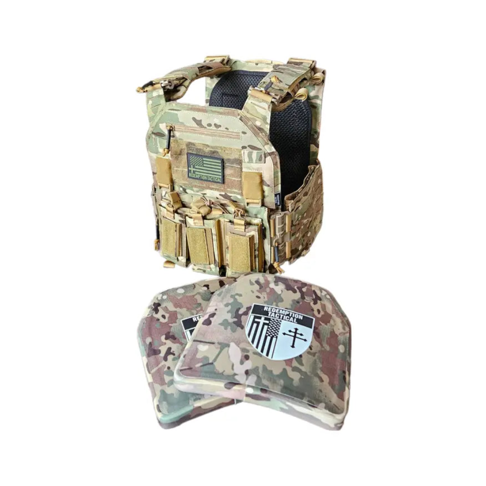 CRUSADER 2.0 ARMOR KIT Front/Back Plates LIGHTWEIGHT LEVEL IV (2) 10x12 Front/Back Plates Full Kit