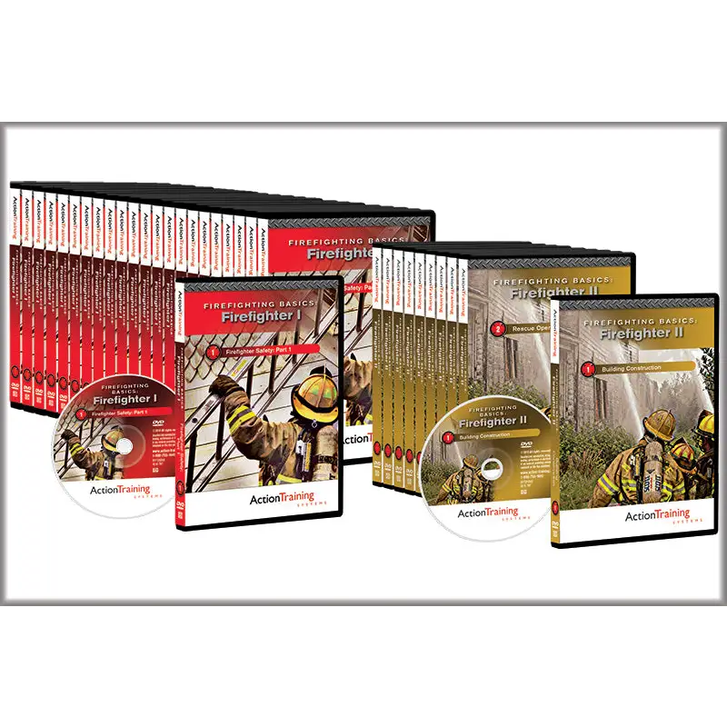 Action Training Systems | Firefighter I & II Complete | 33 Title Series - DVD - Training