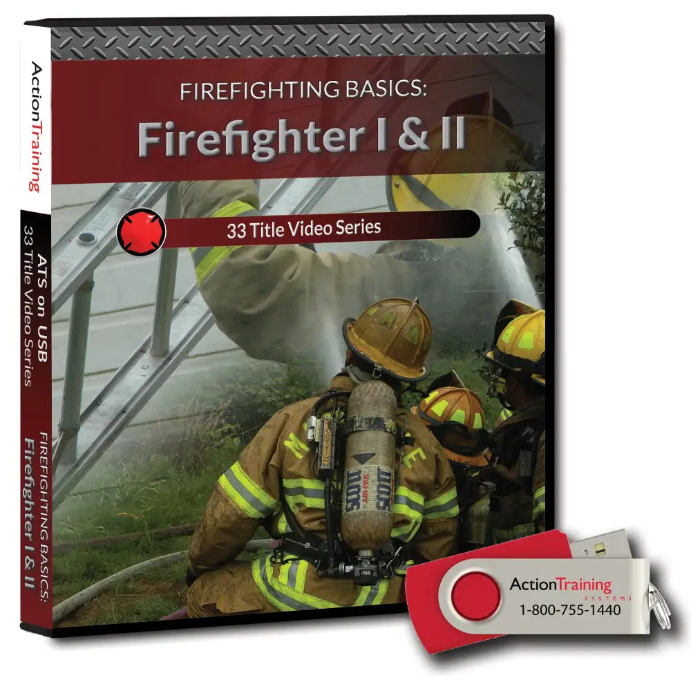 Action Training Systems | Firefighter I & II Complete | 33 Title Series - USB - Training