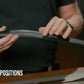 Adjustable tactical nylon gun belt with multiple size positions for a secure fit