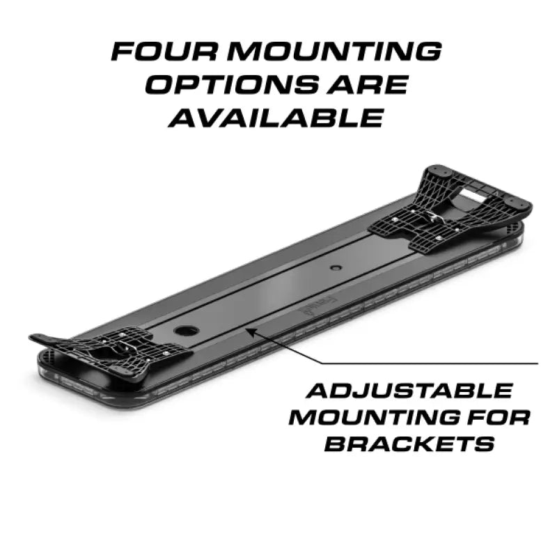 Adjustable mounting brackets for Feniex Quantum 2.0 49-inch GPL light bar for first responders