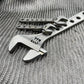 Titanium Adjustable Wrench with perforated handle design for better grip and usability