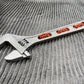 8 Inch Titanium Adjustable Wrench with red grip accents for enhanced comfort and control