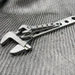 Adjustable wrench with skeletonized handle design for 8 Inch Titanium Adjustable Wrench