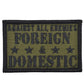 Against All Enemies - Version 2.0 Patch - Olive Drab - Patches