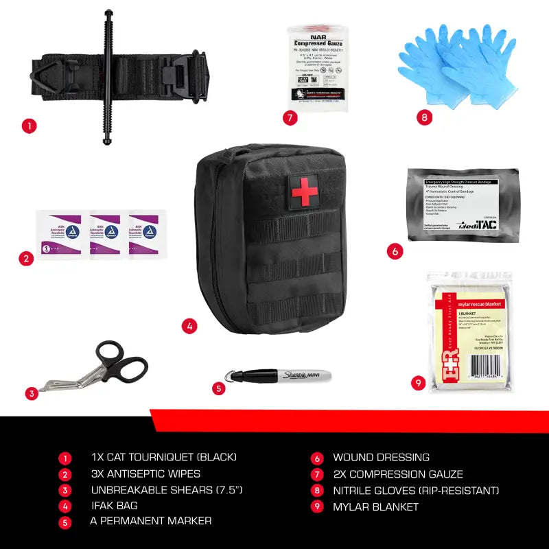 Basic Bleeding Control Kit with first aid supplies for bleeding control and first responders