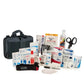 Scherber Vehicle IFAK Emergency Trauma Kit with various medical supplies in a black case