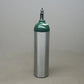 Aluminum medical oxygen cylinder with green top valve for HARRISON post valve tank