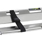 Aluminum medical scoop stretcher with black straps for LINE2design emergency medical use