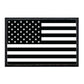 American Flag - Black and White - Patch - Patch