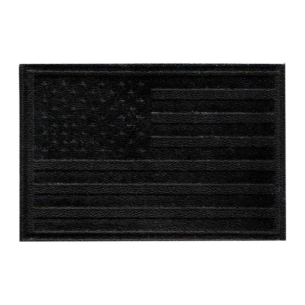 American Flag - Black Leather - Removable Patch - Patch