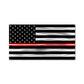 American flag with black and white stripes and a red stripe, perfect for firefighter gifts