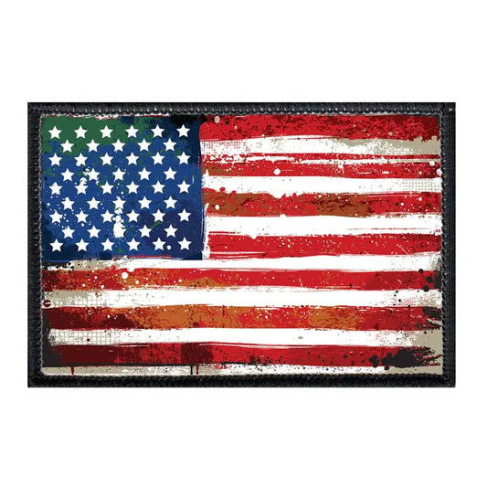 American Flag - Distressed - Patch - Patch