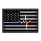 American Flag - Lifeline - Black and White - Patch - Patch