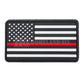 American flag patch with thin red line on H6 Frontline Radio Strap Kit (Black)