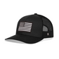 Chief Miller Trucker Hat American Flag Trucker Hat  |  Black USA Snapback Apparel