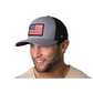 American Flag Trucker Hat | Gray Black USA Snapback - Chief Miller Apparel