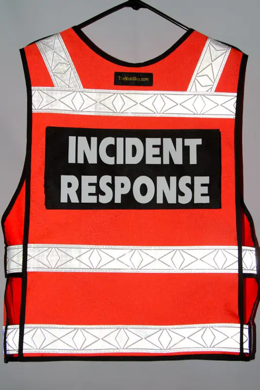 High visibility vest featuring INCIDENT RESPONSE text and reflective stripes for ODOT incident command