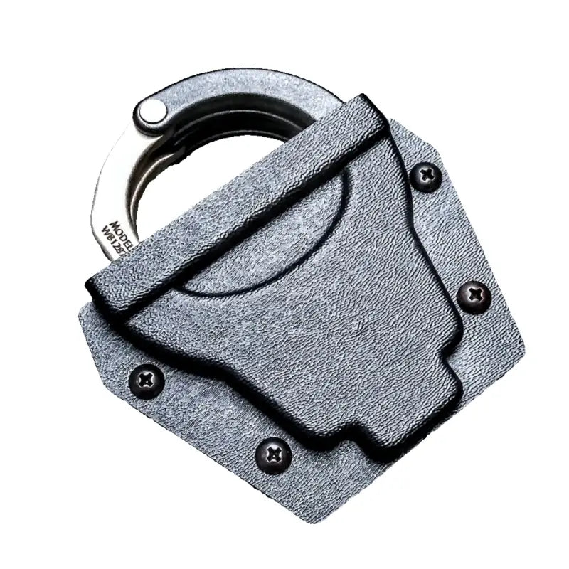 Gray textured ASP 200 Handcuff Carrier with screws and belt clip for secure storage