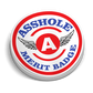 Asshole Merit Badge Helmet Decal - Decal