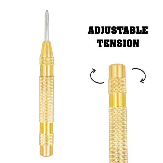 Automatic Spring Loaded Brass Center Window Punch Tool Firefighter EMT Paramedic - Chief Miller Apparel