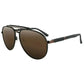 SOLECT Walker Men’s Polarized Aviator Sunglasses with brown lenses and adjustable nose pads