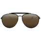 SOLECT Walker Men’s Polarized Aviator Sunglasses with brown lenses and adjustable nose pads