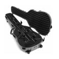 Tactical Discreet Guitar Case in use, emphasizing the custom foam rifle case for professional discreet transport.