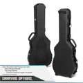TSA compliant design of the Tactical Discreet Guitar Case showcasing features of a custom foam rifle case.