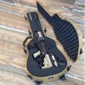 Tactical Discreet Guitar Case showcasing the custom foam rifle case design for discreet firearm transport.