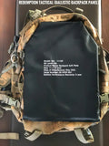 Ballistic backpack soft plate for body armor protection NIJ Level IIIA by Redemption Tactical