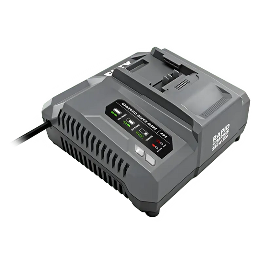 Battery charger with gray housing and LED for FLEX FX0421-Z 24V 280W rapid charger