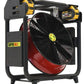 Battery-powered Super Vac V16-BD DeWalt Positive Pressure Ventilator in red and black