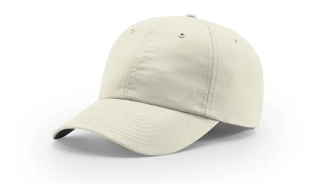 Beige firefighter baseball cap with leather patch for first responders and Dumpster Fire brand