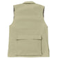 Beige Safari Vest for Women with back pockets, ideal for first responders and firefighters