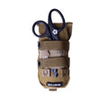Tactical medical pouch in coyote tan for Belt Kit with scissors and straps
