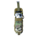 Military-style camouflage empty pouch for water bottles in Belt Kit, Coyote Tan color