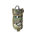 Military-style camouflage empty pouch with flap closure for BELT KIT in coyote tan