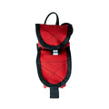 Red and black quilted phone holder with clip attachment for Belt Kit, perfect for coyote tan gear