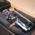 Clear glass Benshot decanter - 750mL with embedded copper bullet for first responders