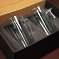 Set of wine glasses in foam packaging for BenShot Fire Axe Glass - Maltese Cross