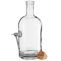 Clear glass bottle with spout and cork, perfect for BenShot Axe Glasses or rocks glasses