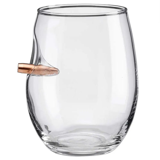 Chief Miller Handmade Glass BenShot Freedom Wine Glass - 15oz Apparel