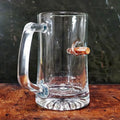 Glass Beer Mug with Copper Bullet - BenShot MugShot Beer Mug 24oz