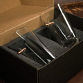 Two BenShot Pint Glasses in a foam-lined box, perfect for beer lovers