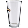 Clear glass pint with a copper bullet, BenShot Pint Glass - 16oz ideal for gifts